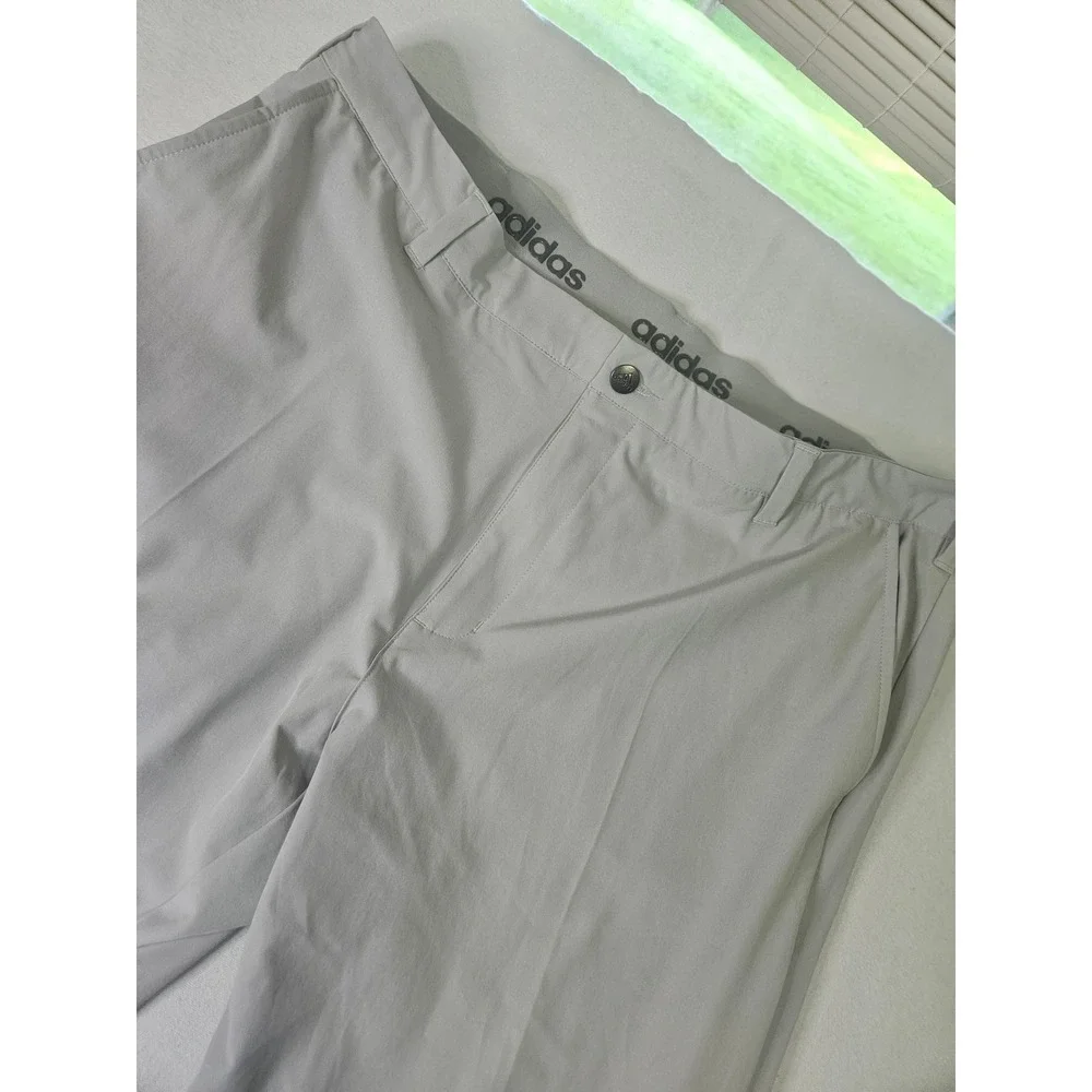 Adidas Golf Pants Mens 40x32 Gray Ultimate365 Performance Stretch Trousers